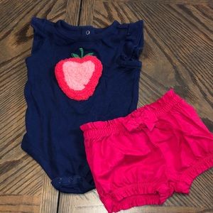 Gymboree Strawberry Set 3-6m